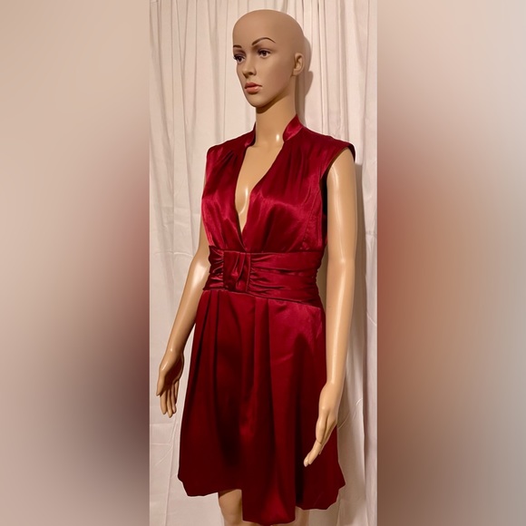 Nanette Lepore Red Dress Size 6 - Picture 5 of 7